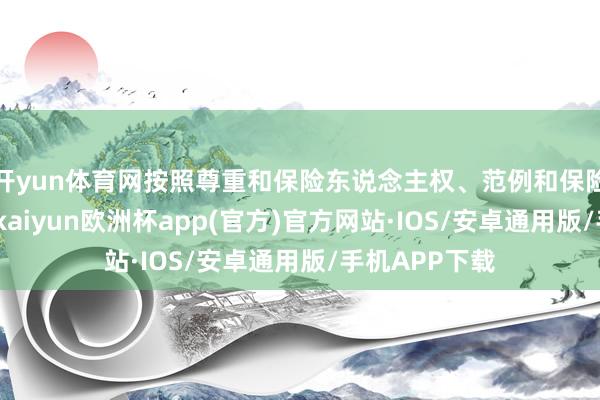 开yun体育网按照尊重和保险东说念主权、范例和保险功令的条件-kaiyun欧洲杯app(官方)官方网站·IOS/安卓通用版/手机APP下载