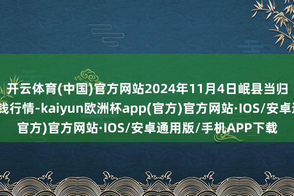 开云体育(中国)官方网站2024年11月4日岷县当归城中药材往来市集价钱行情-kaiyun欧洲杯app(官方)官方网站·IOS/安卓通用版/手机APP下载