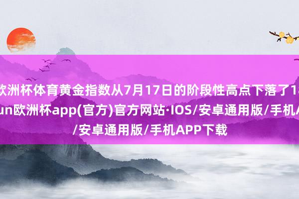 欧洲杯体育黄金指数从7月17日的阶段性高点下落了18%-kaiyun欧洲杯app(官方)官方网站·IOS/安卓通用版/手机APP下载