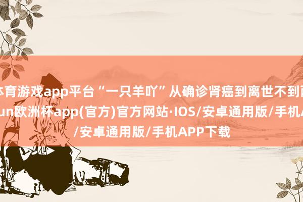 体育游戏app平台“一只羊吖”从确诊肾癌到离世不到两年-kaiyun欧洲杯app(官方)官方网站·IOS/安卓通用版/手机APP下载