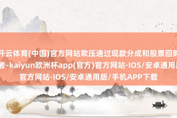 开云体育(中国)官方网站欺压通过现款分成和股票回购等口头回馈投资者-kaiyun欧洲杯app(官方)官方网站·IOS/安卓通用版/手机APP下载