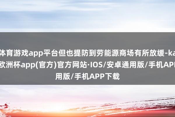 体育游戏app平台但也提防到劳能源商场有所放缓-kaiyun欧洲杯app(官方)官方网站·IOS/安卓通用版/手机APP下载