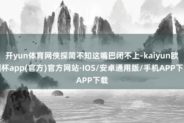 开yun体育网侠探简不知这嘴巴闭不上-kaiyun欧洲杯app(官方)官方网站·IOS/安卓通用版/手机APP下载